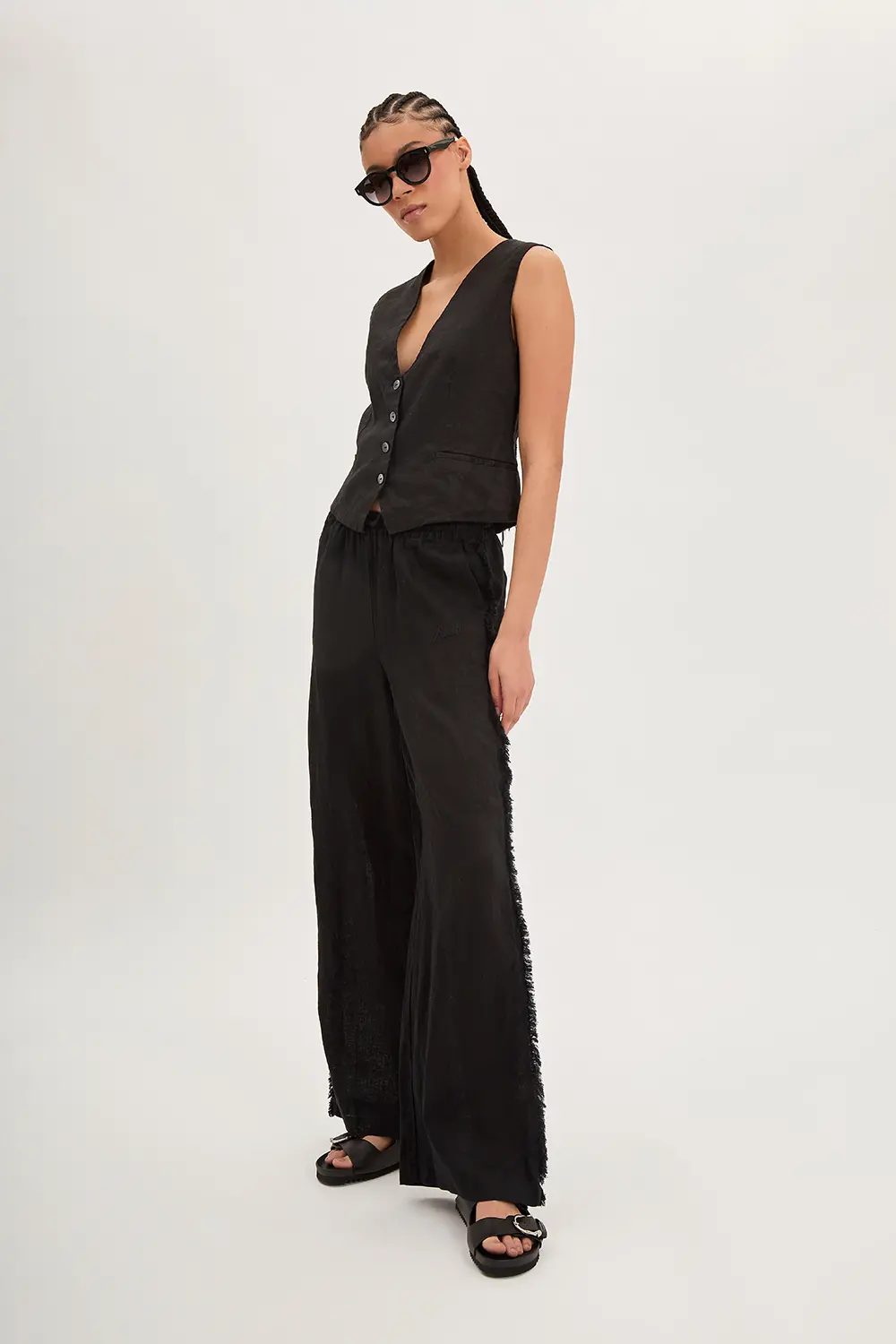 P.A.R.O.S.H. GILET IN LINO In Saldo