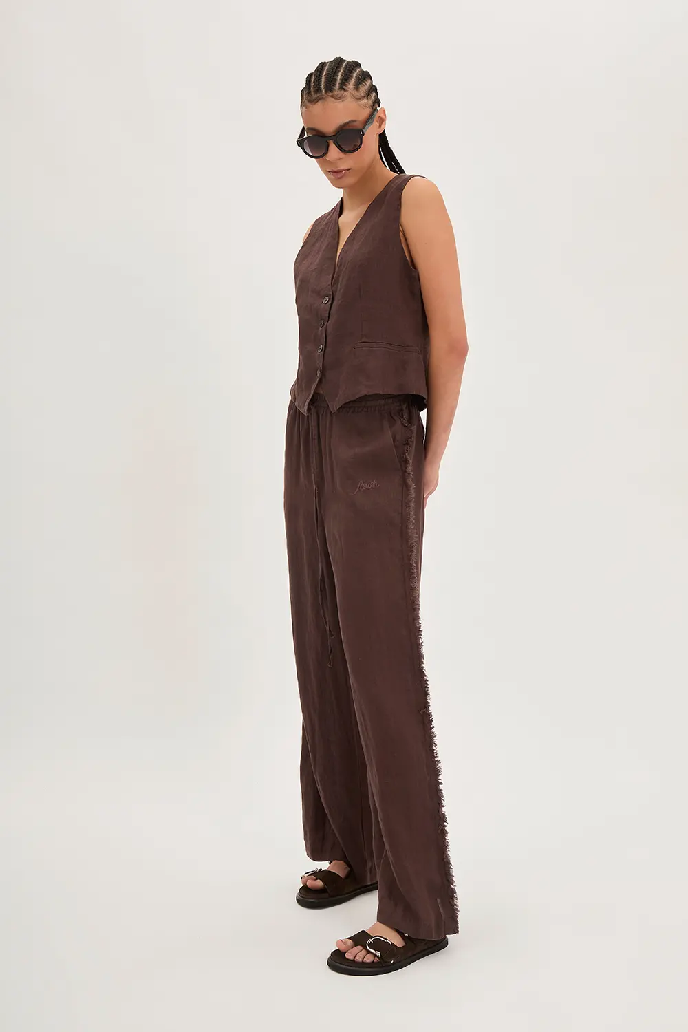 P.A.R.O.S.H. GILET IN LINO Nuova