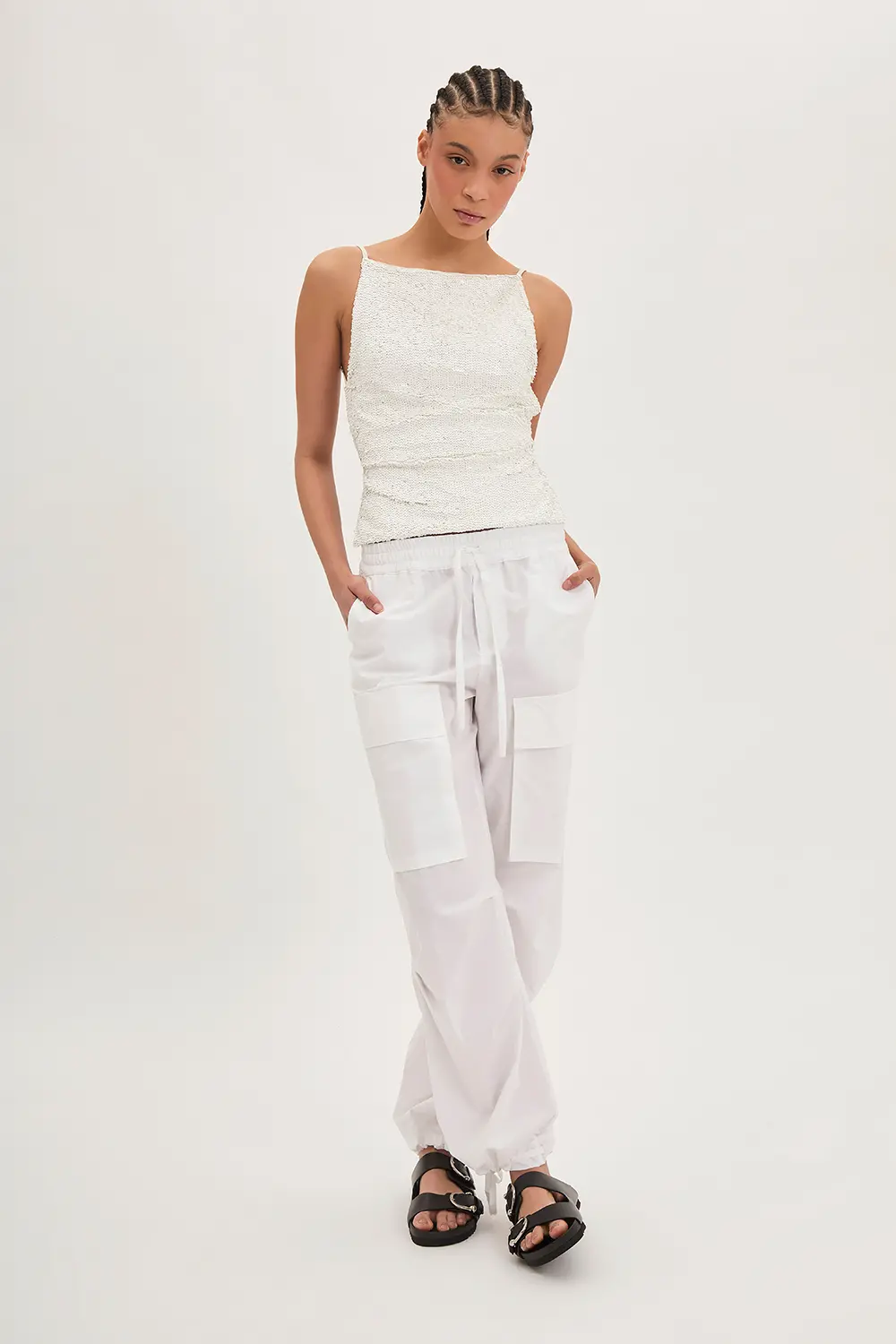 P.A.R.O.S.H. TOP FULL PAILLETTES Sconto