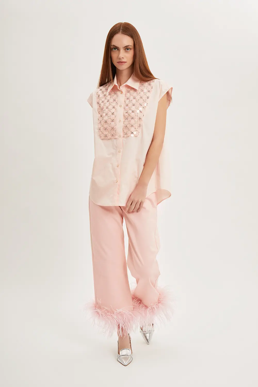 P.A.R.O.S.H. PANTALONE CON PIUME Economico