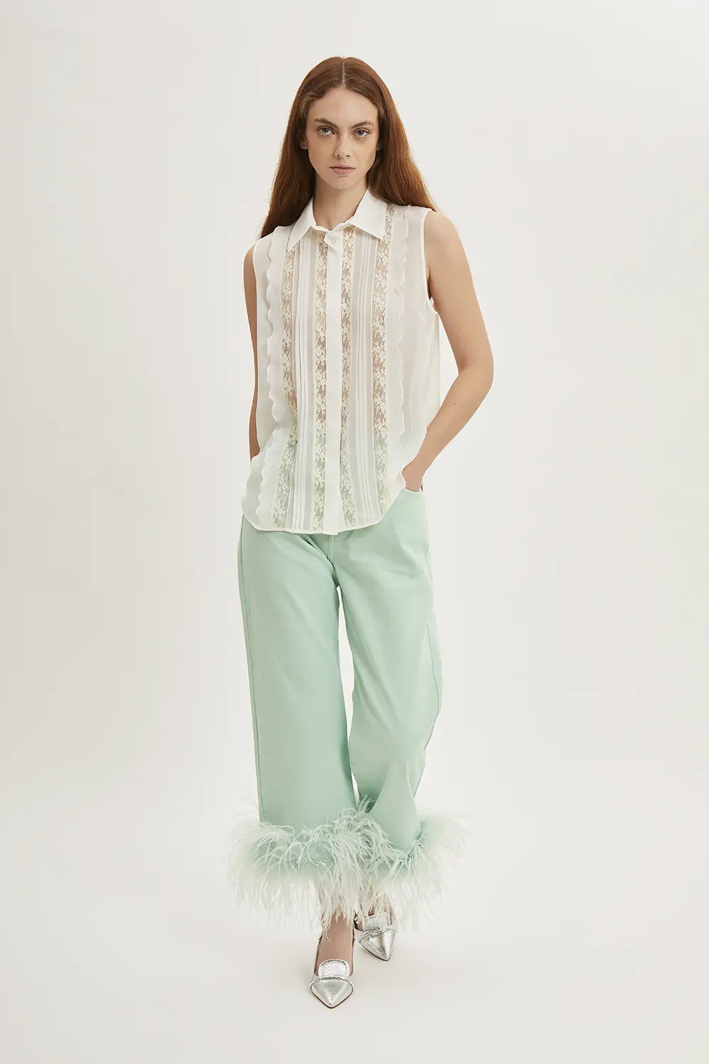 P.A.R.O.S.H. PANTALONE CON PIUME Online