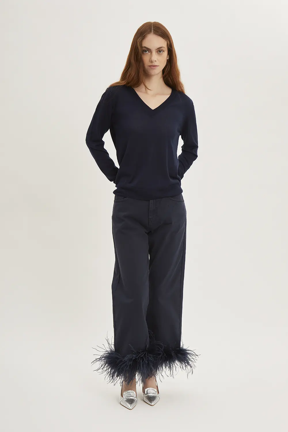 P.A.R.O.S.H. PANTALONE CON PIUME Outlet