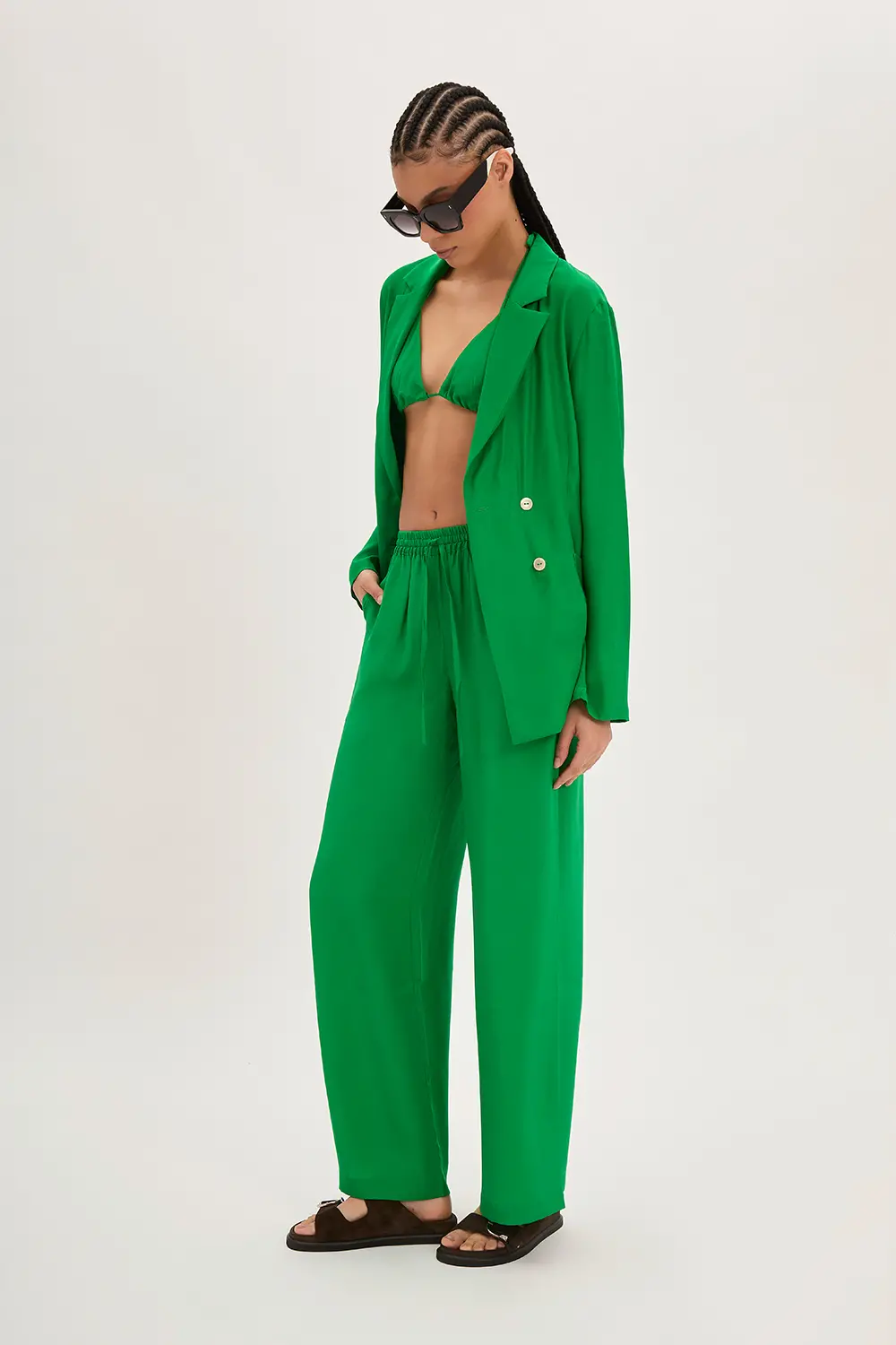 P.A.R.O.S.H. PANTALONE ENVER SATIN Saldi Di Fabbrica