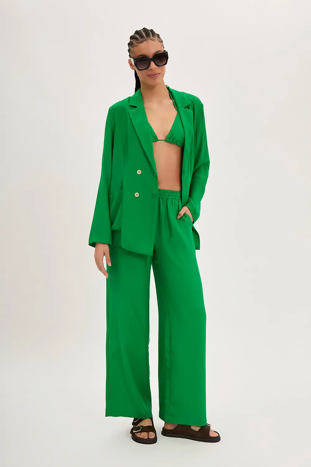 P.A.R.O.S.H. PANTALONE ENVER SATIN Saldi Di Fabbrica