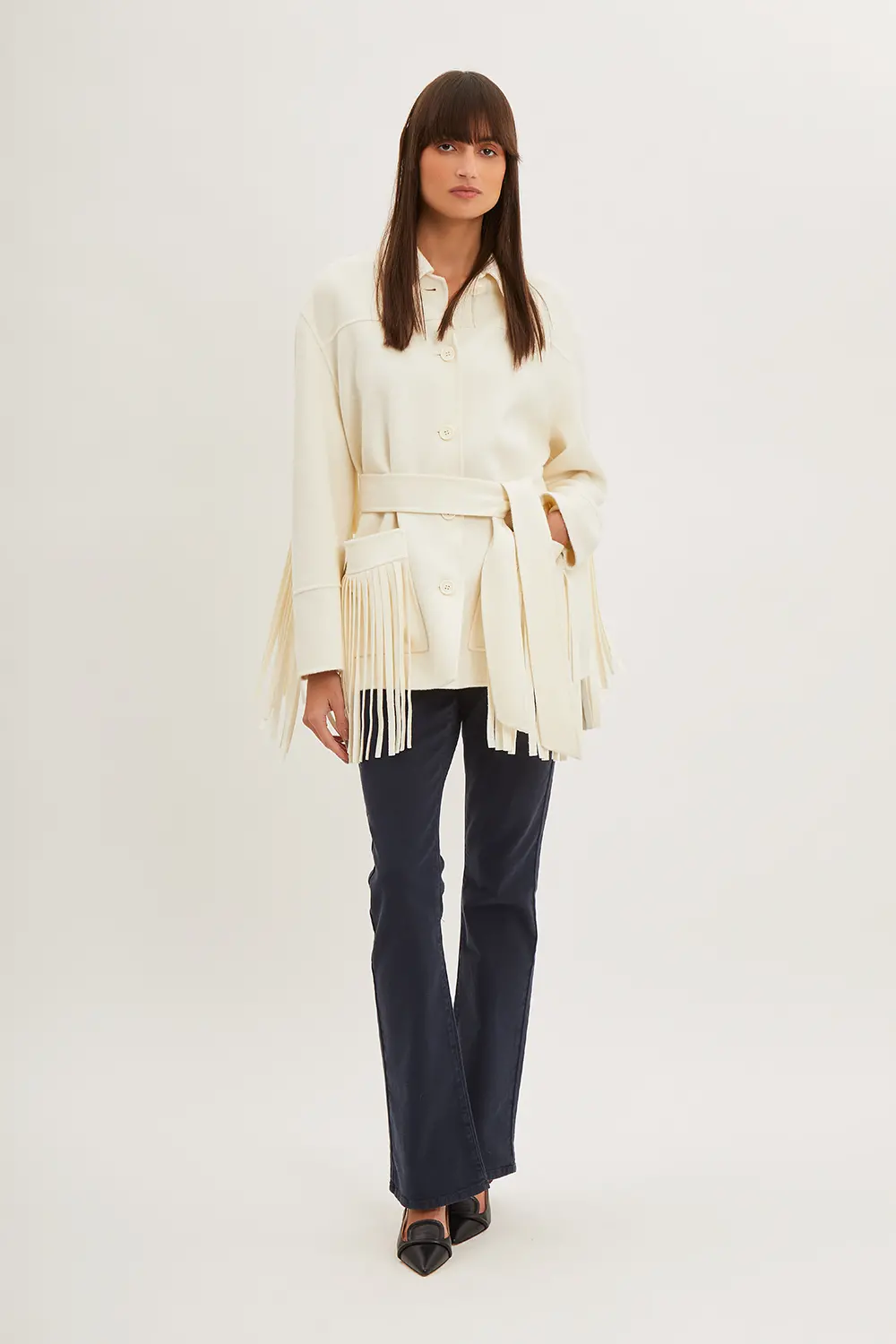 P.A.R.O.S.H. GIACCA CON FRANGE Fino Al -60%