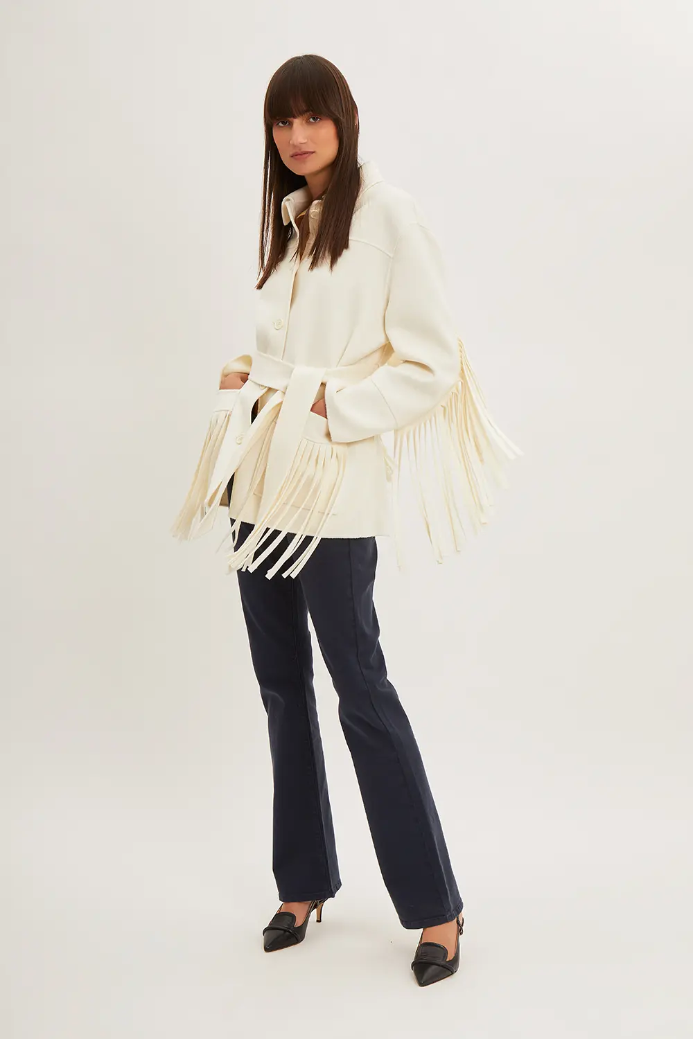 P.A.R.O.S.H. GIACCA CON FRANGE Fino Al -60%