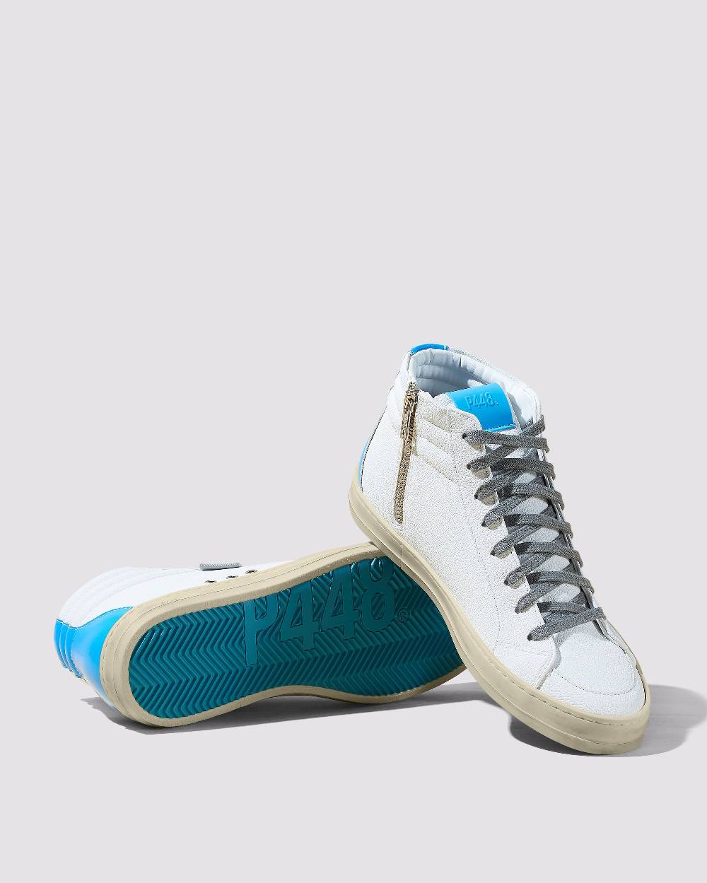 P448 Skate Recycled White/Blue In Linea