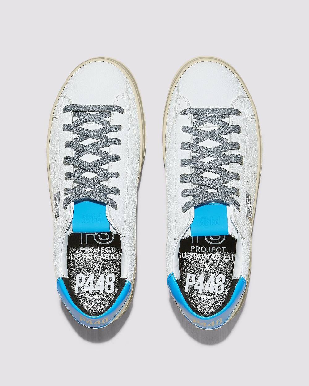 P448 John Recycled White/Blue In Linea