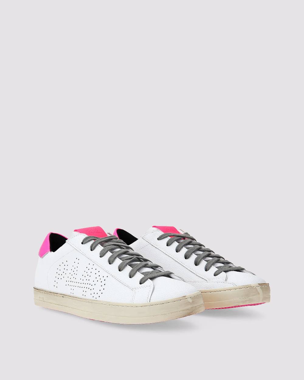 P448 John Recycled White/Fuchsia Qualità