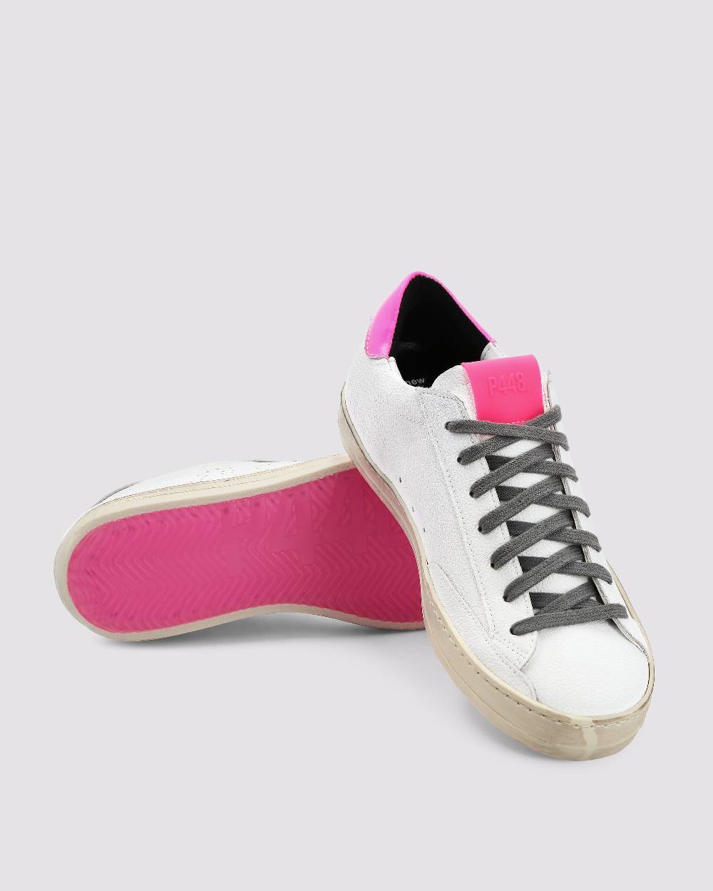 P448 John Recycled White/Fuchsia Qualità