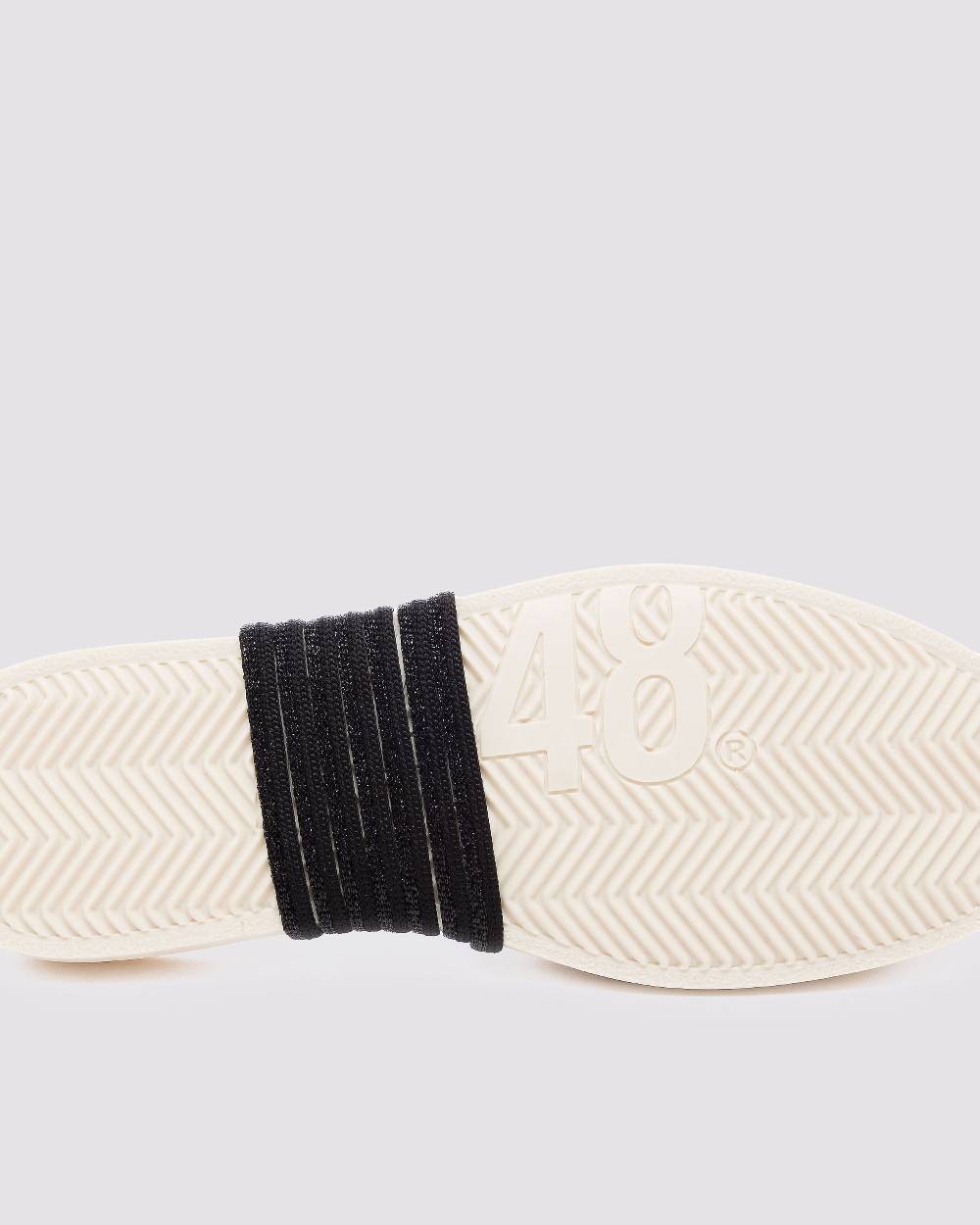 P448 Shoelaces Black Glitter Nuova