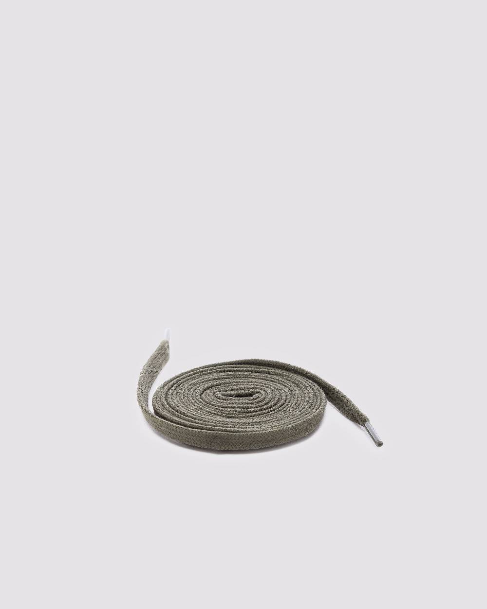 P448 Shoelaces Olive Green In Linea