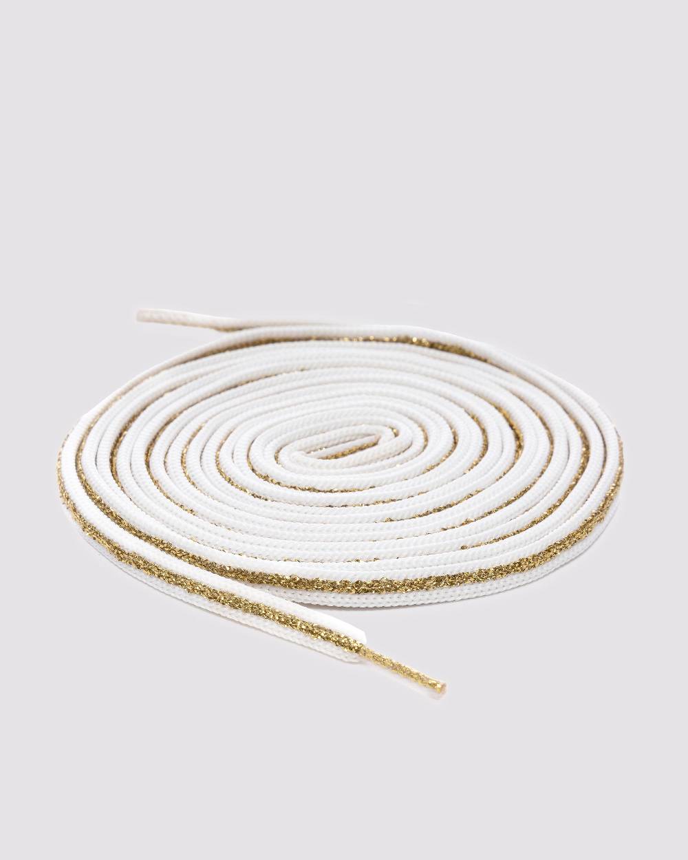 P448 Shoelaces Gold/White Sottocosto