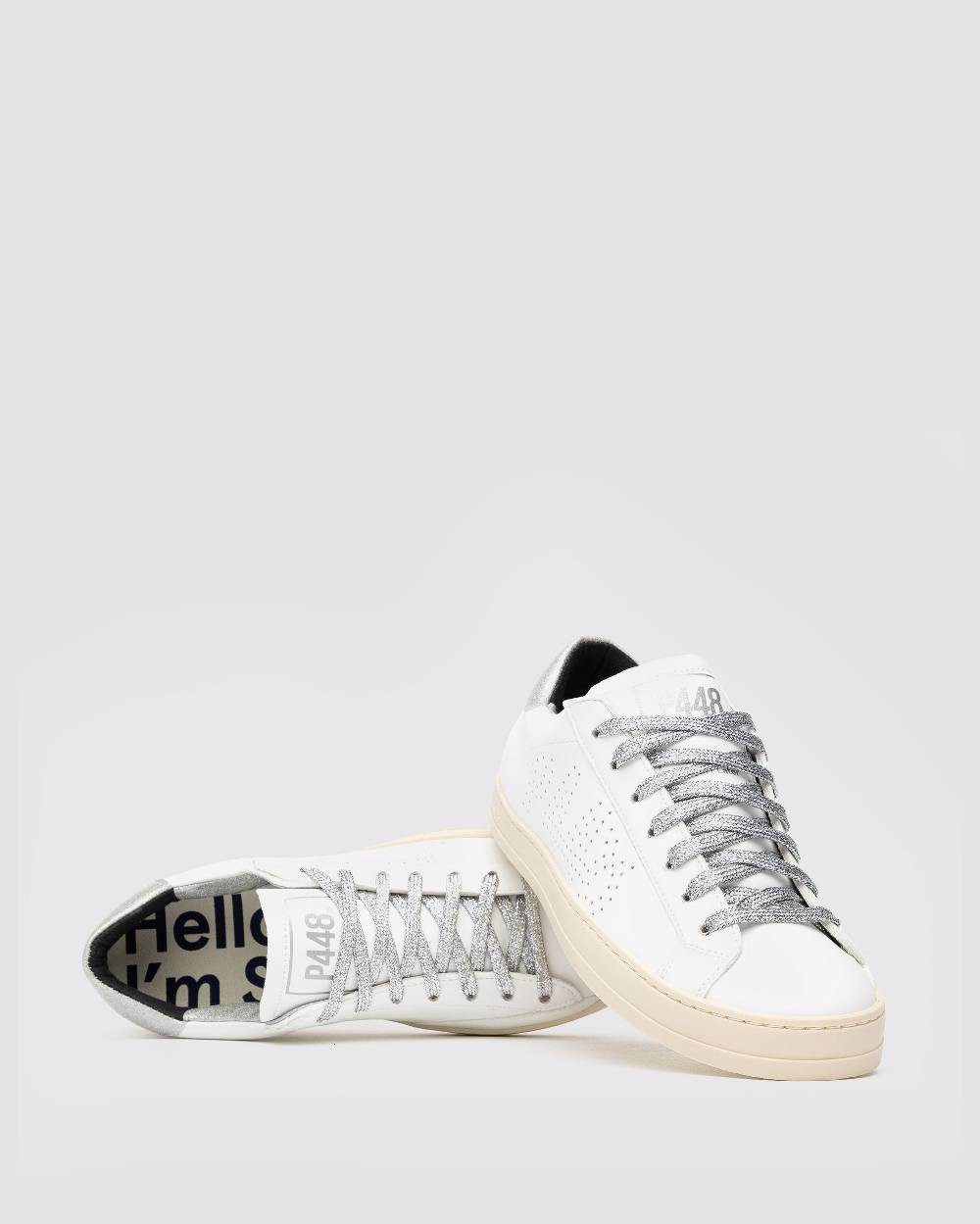 P448 Shoelaces Silver In Vendita