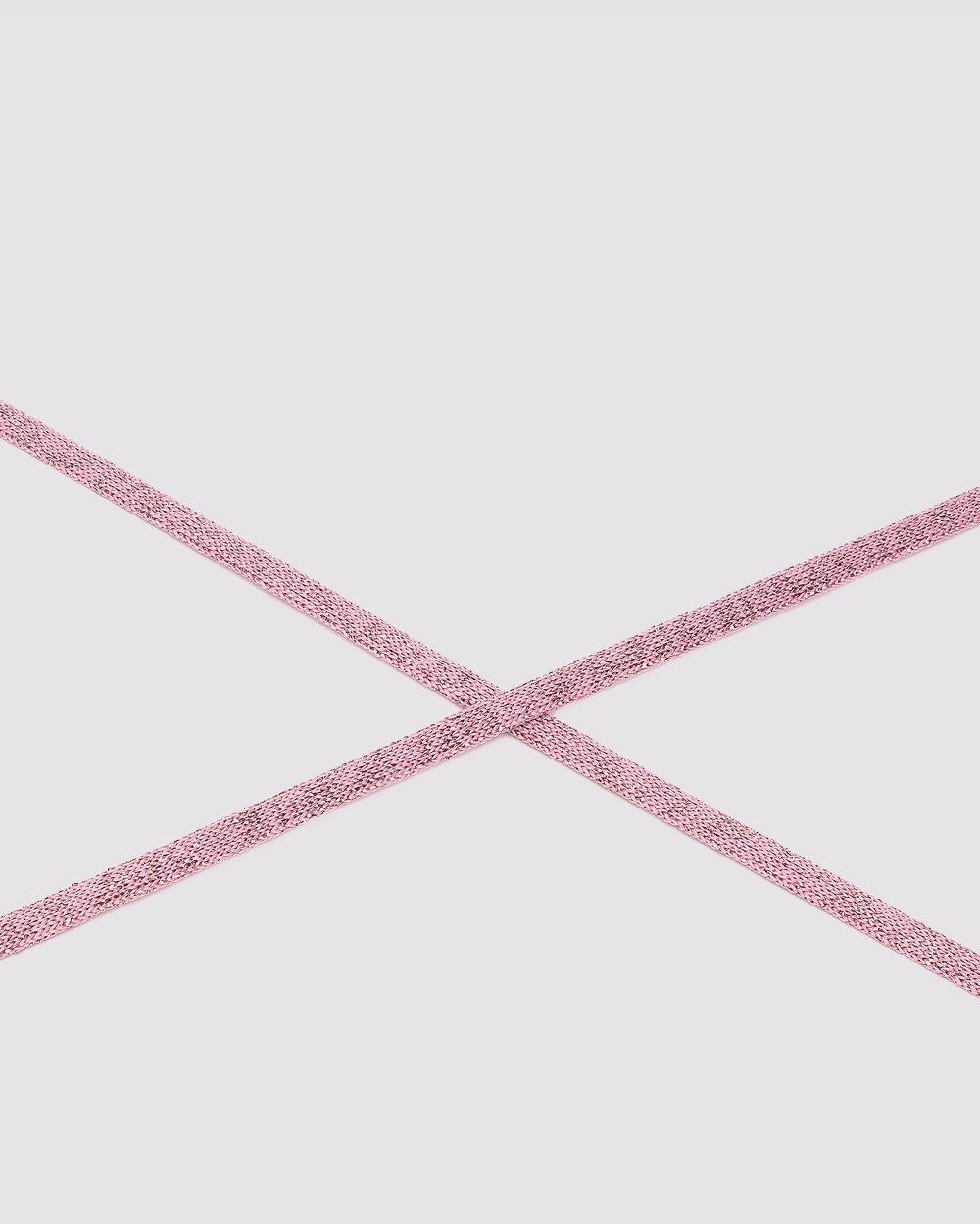 P448 Shoelaces Metallic Pink Saldi