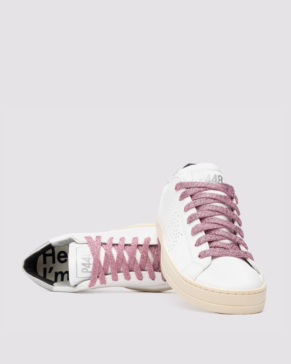 P448 Shoelaces Metallic Pink Saldi
