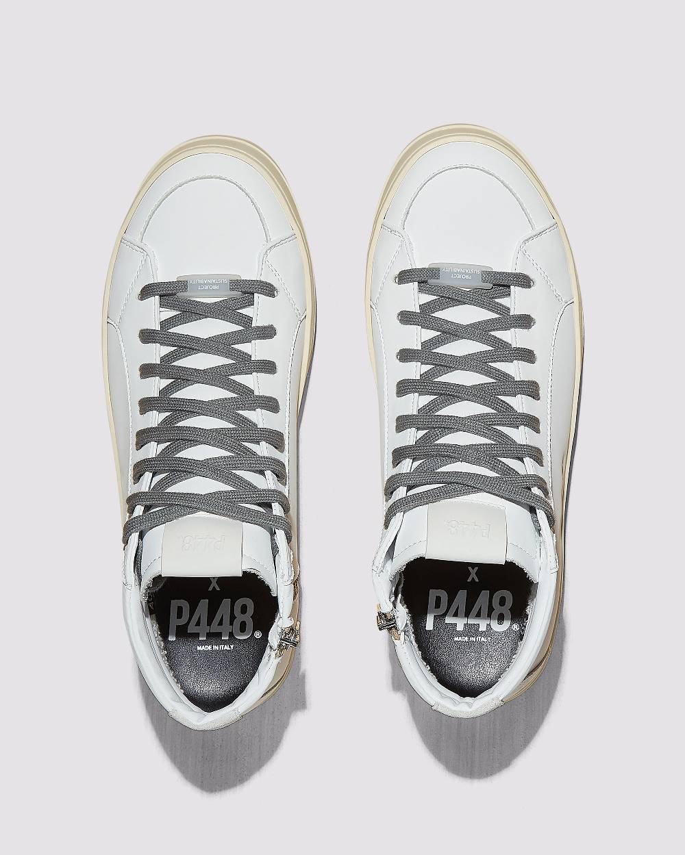 P448 Skate Recycled White Saldi Di Fabbrica