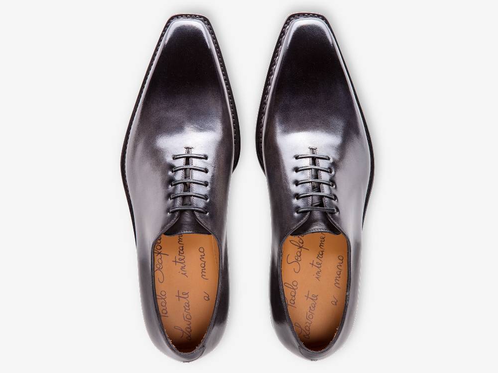 Paolo Sartori Art. 175B Oxford in pelle Anticata Grigio 2025