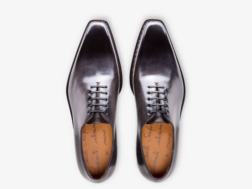 Paolo Sartori Art. 680 Oxford un pezzo in pelle Anticata Grigio Italy