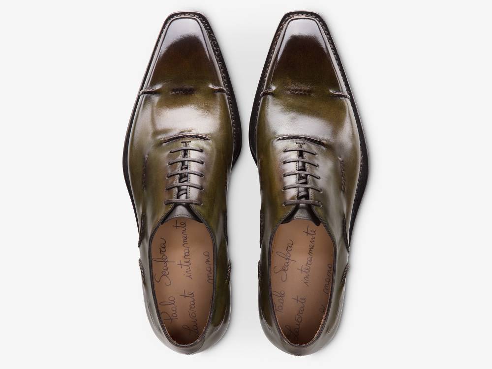 Paolo Sartori ART. 589 Oxford in pelle Anticata Bosco 2025