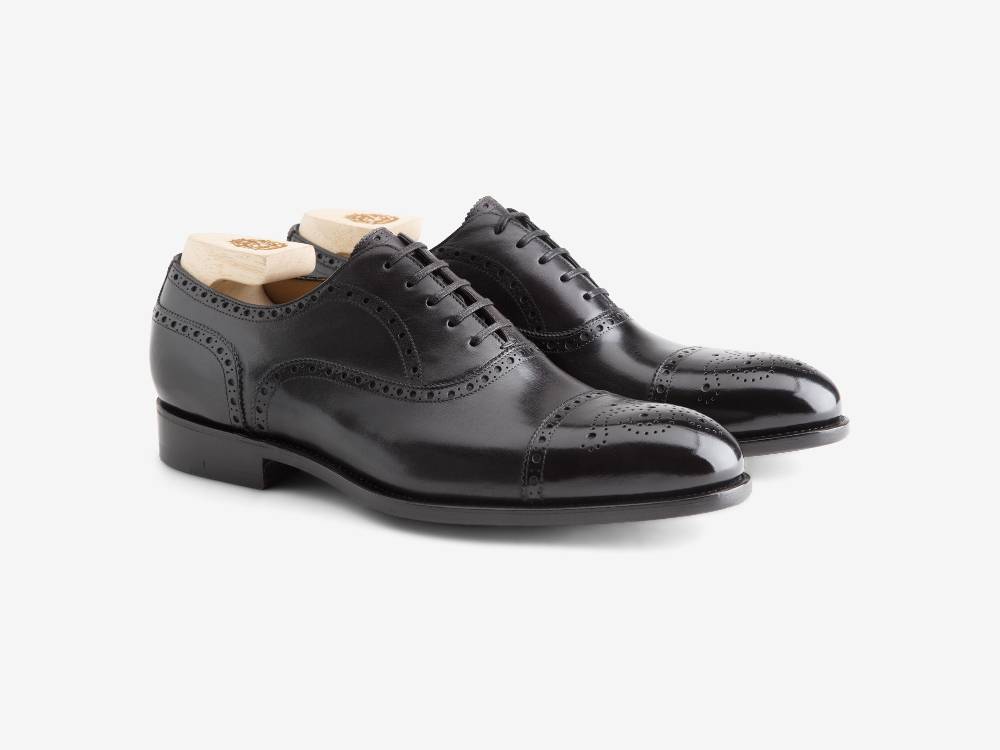 Paolo Sartori Art. 06 Oxford in pelle Atinticata Nera Vendita