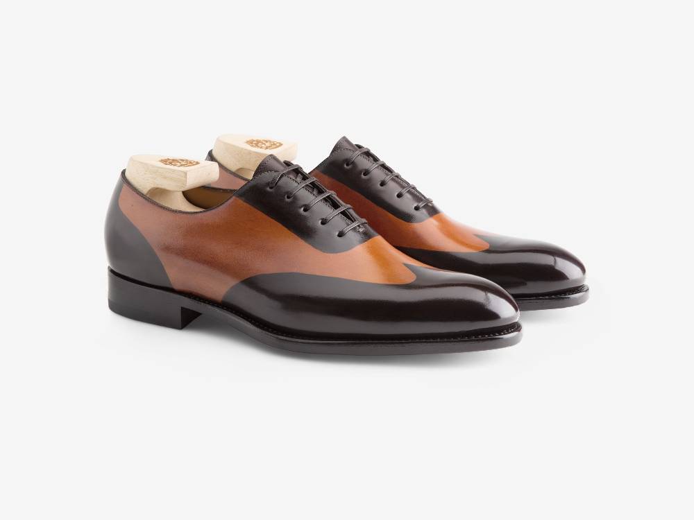 Paolo Sartori ART. 658 Oxford in pelle Dipinta a Mano Cognac e Vietri Shopping Online