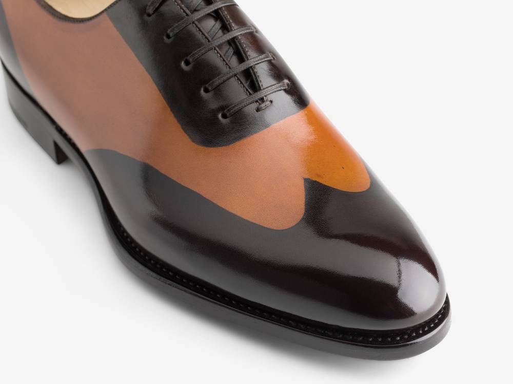 Paolo Sartori ART. 658 Oxford in pelle Dipinta a Mano Cognac e Vietri Shopping Online