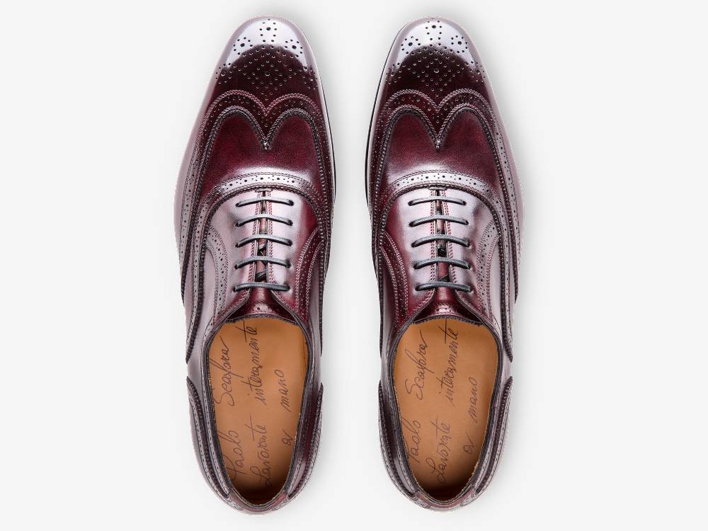 Paolo Sartori Art. 699 Oxford in pelle Anticata Bordeaux Sottocosto