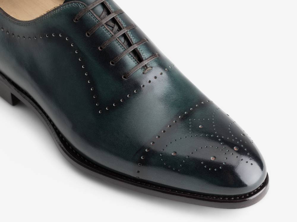 Paolo Sartori ART. 632 Oxford in pelle Anticata Turquoise Novità