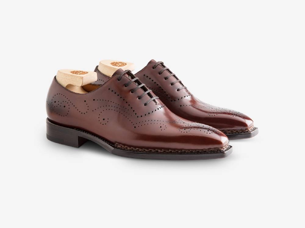 Paolo Sartori Art. 768 Oxford in Antiqued Positano Leather Economico