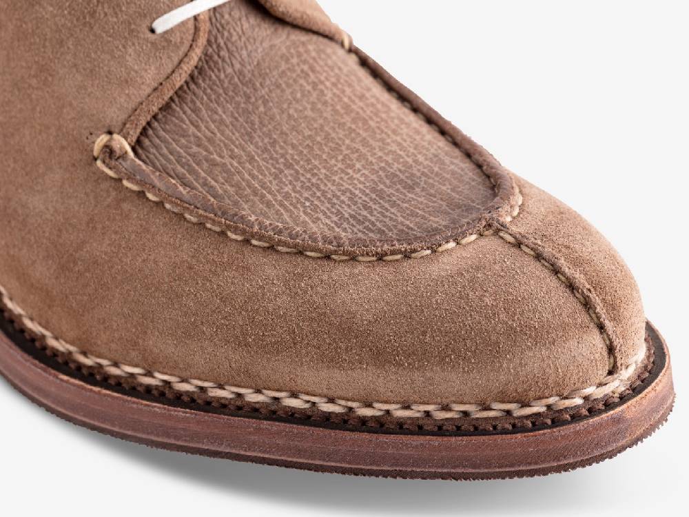 Paolo Sartori Art. 797 Derby in Cocco Suede and Shark Leather Vendita Calda