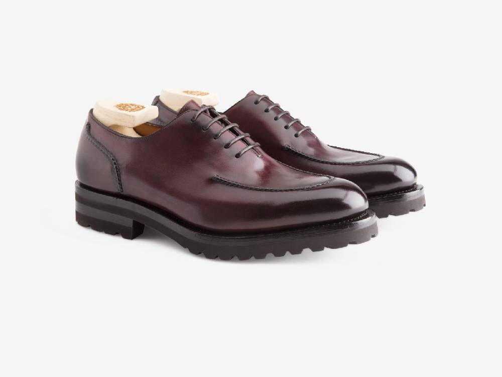 Paolo Sartori Art.666 Oxford in pelle Anticata Bordeaux Saldi Di Fabbrica