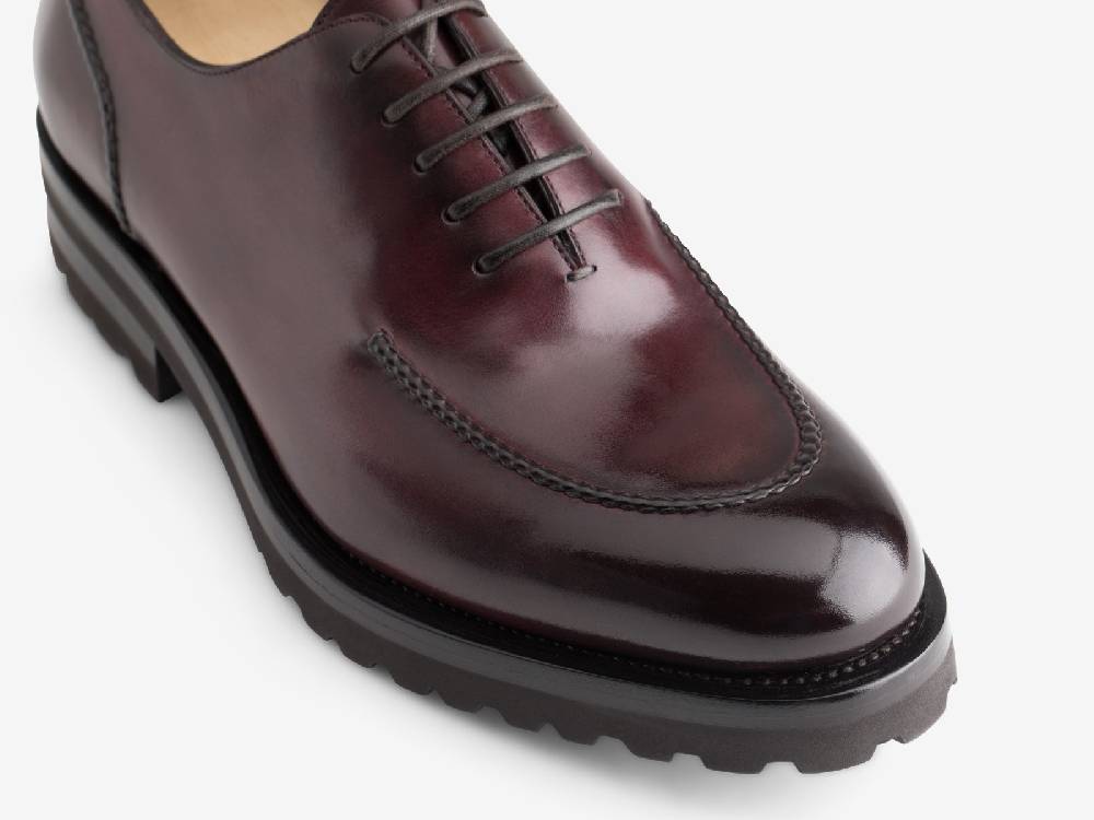 Paolo Sartori Art.666 Oxford in pelle Anticata Bordeaux Saldi Di Fabbrica