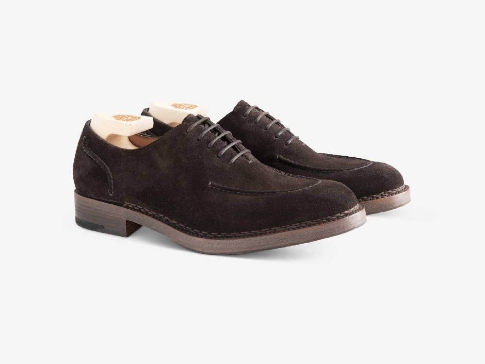 Paolo Sartori Art.666 Oxford in Camoscio Dark Brown I Più Venduti