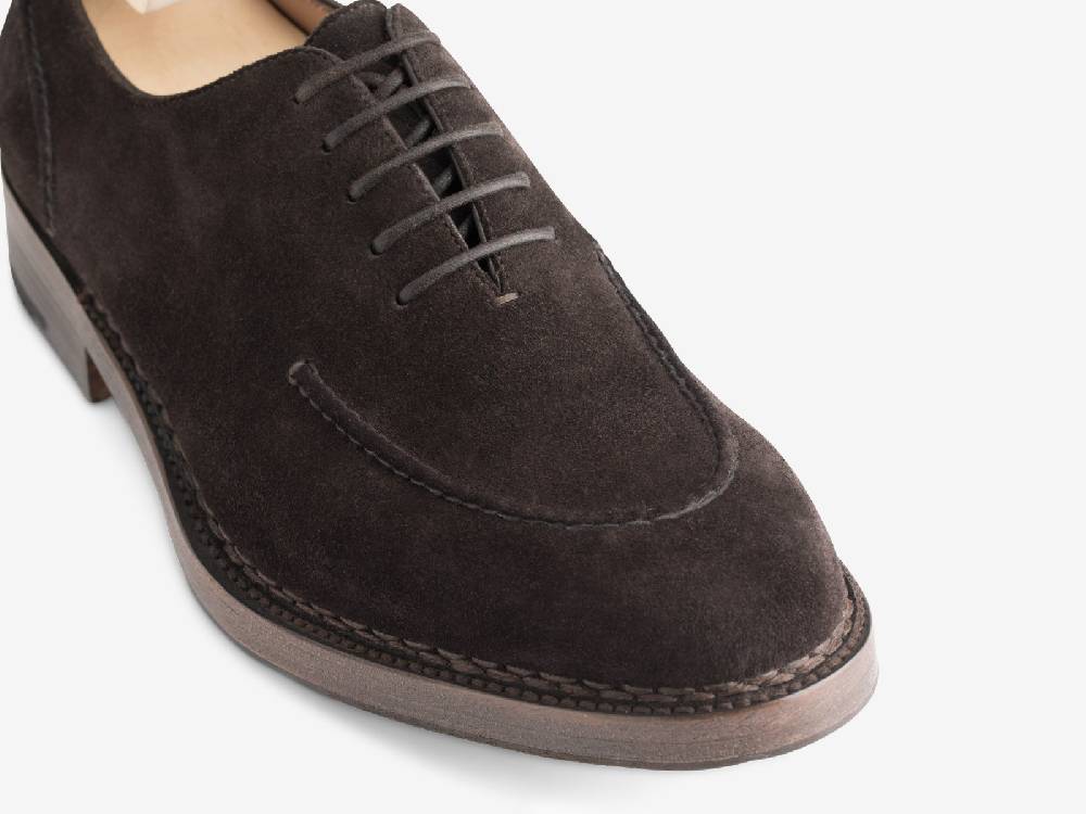 Paolo Sartori Art.666 Oxford in Camoscio Dark Brown I Più Venduti