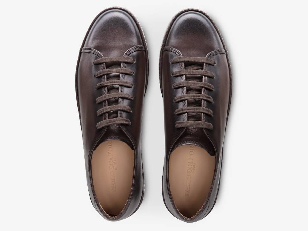 Paolo Sartori Art.Tenny1 Sneakers In Vitello Anticato Vietri Vendita