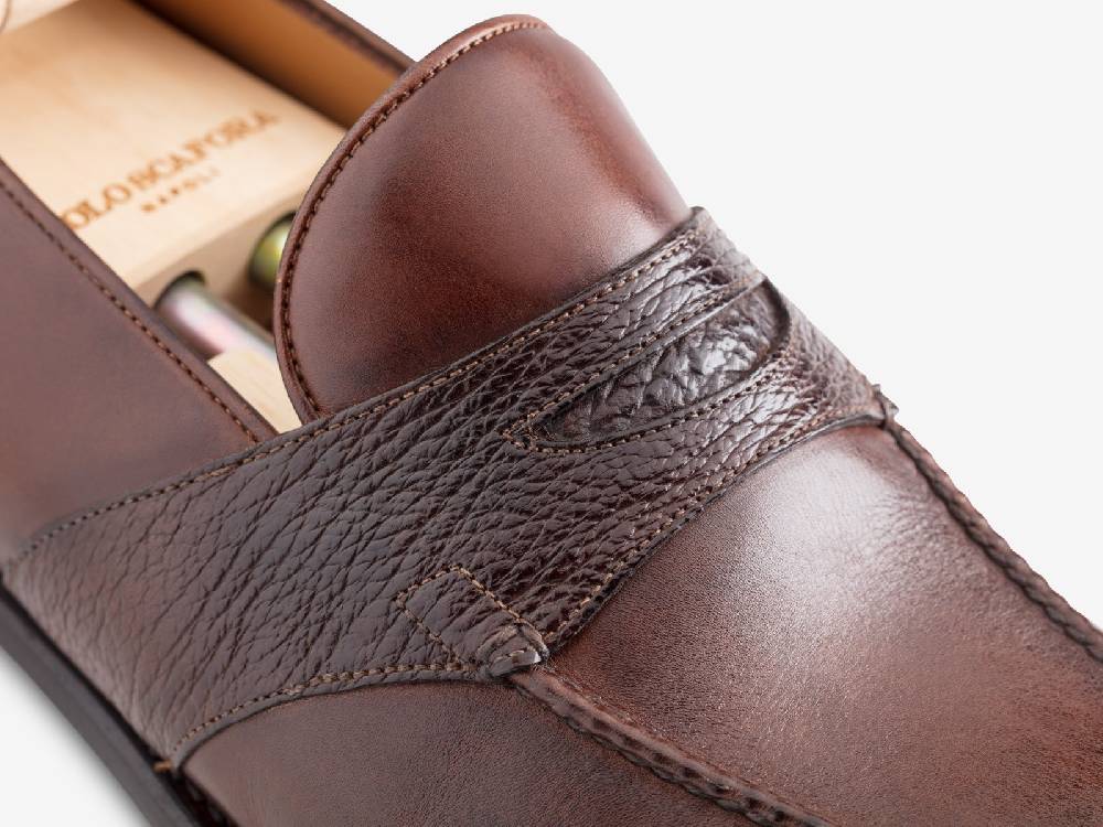 Paolo Sartori Art. 726 Loafer in Antiqued Montella Leather Promozione Limitata