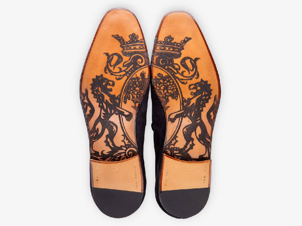 Paolo Sartori Art. 638 Mocassino in Camoscio Marrone scuro Sottocosto