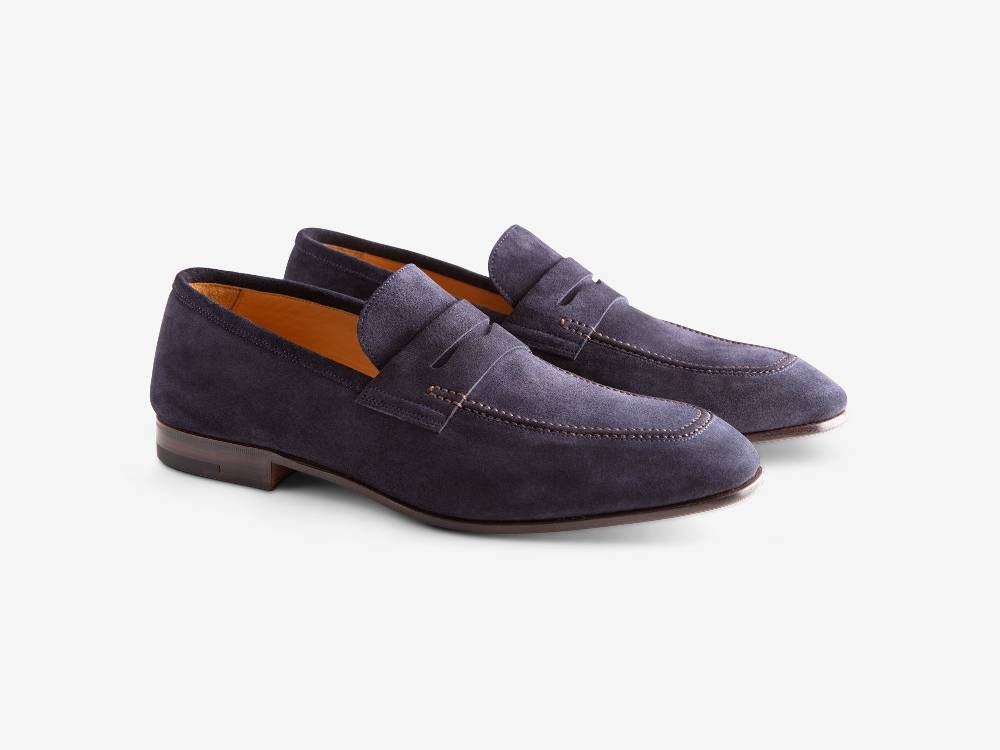 Paolo Sartori Art. 638 Mocassino in Camoscio Blue Novità