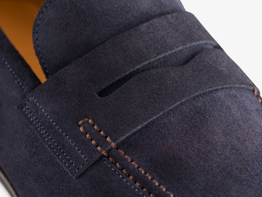 Paolo Sartori Art. 638 Mocassino in Camoscio Blue Novità