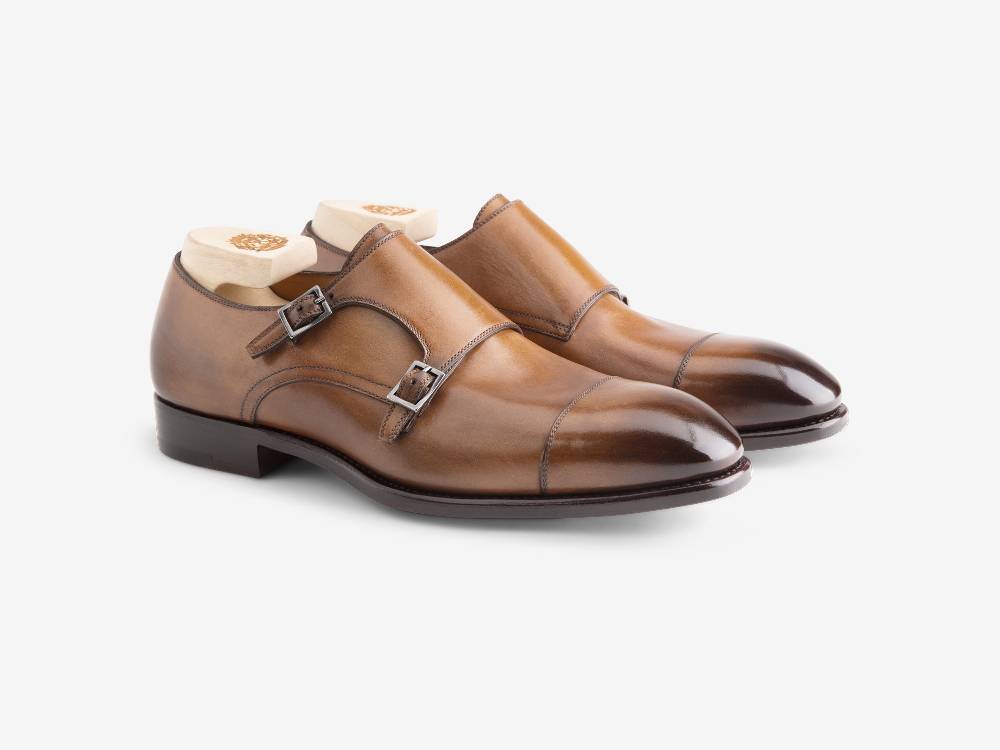 Paolo Sartori ART. 560 Doppia Fibbia in pelle Anticata Sorrento Outlet
