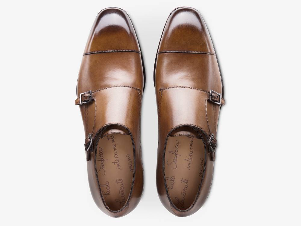 Paolo Sartori ART. 560 Doppia Fibbia in pelle Anticata Sorrento Outlet