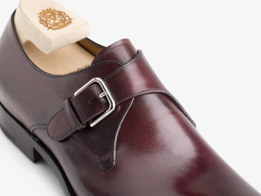 Paolo Sartori ART. 617 Mono Fibbia in pelle Anticata Bordeaux Saldi