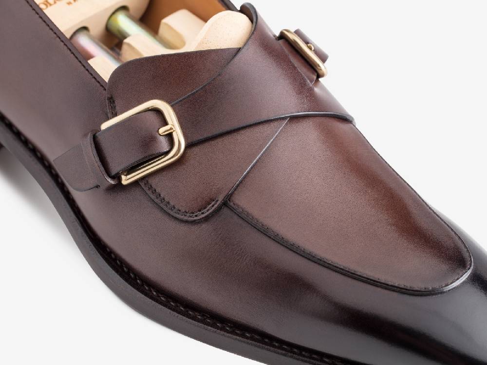 Paolo Sartori Art. 774 Loafer in Antiqued Vietri Leather Vendita Calda