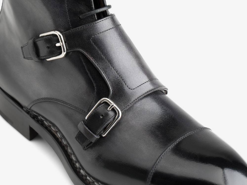 Paolo Sartori ART. 654 Stivaletto Doppia Fibbia in pelle Anticata Furore Moda