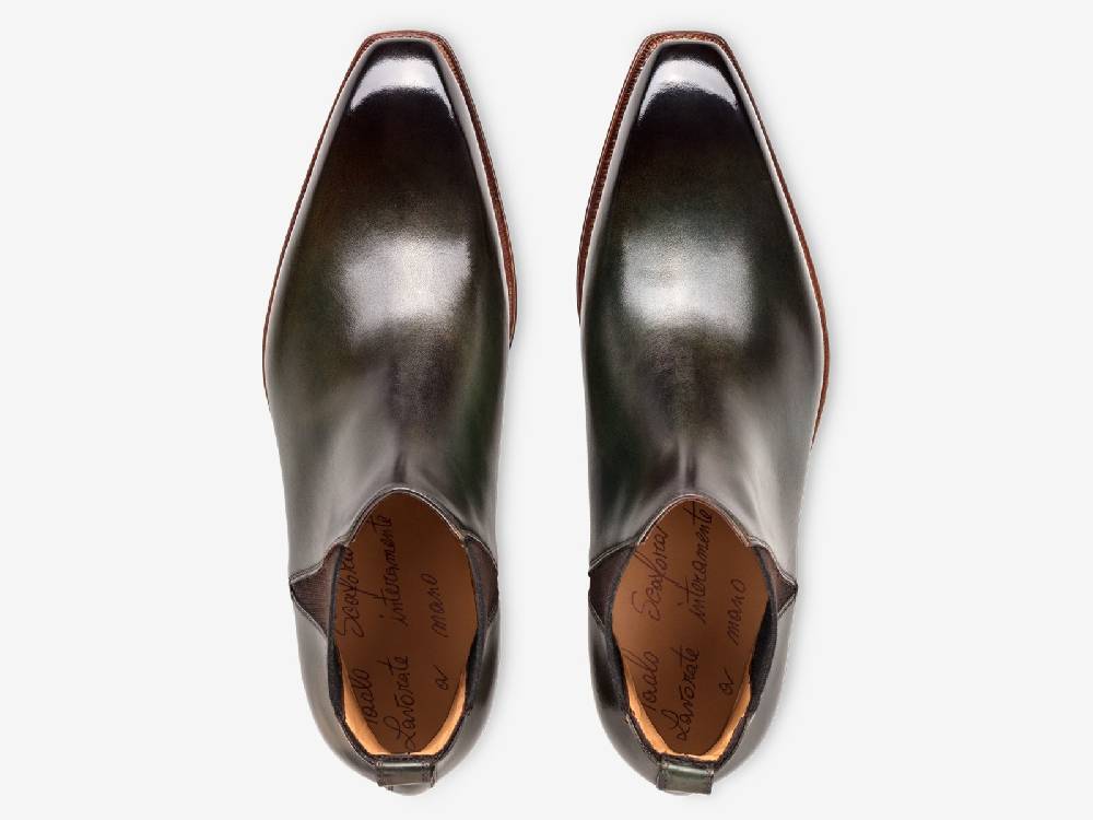 Paolo Sartori Art. 794 Beatles in Antiqued Olive Leather 2025