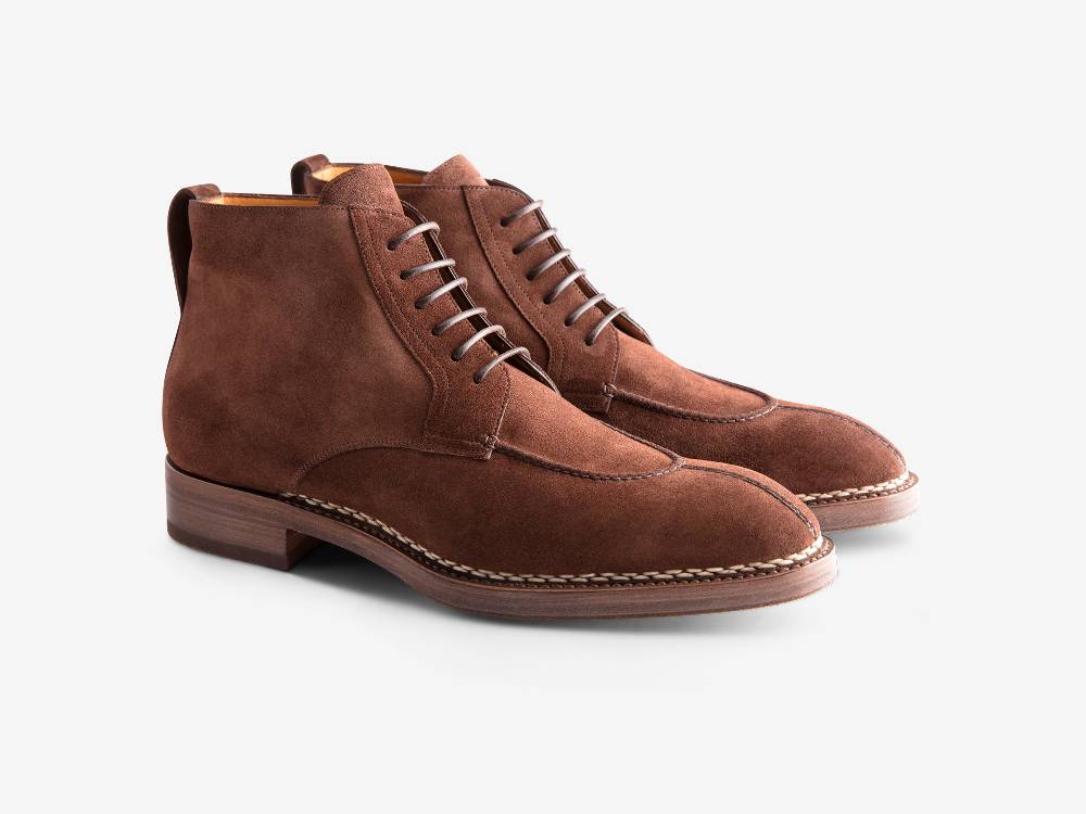 Paolo Sartori Art. 708 Boots in Camoscio Marrone Qualità