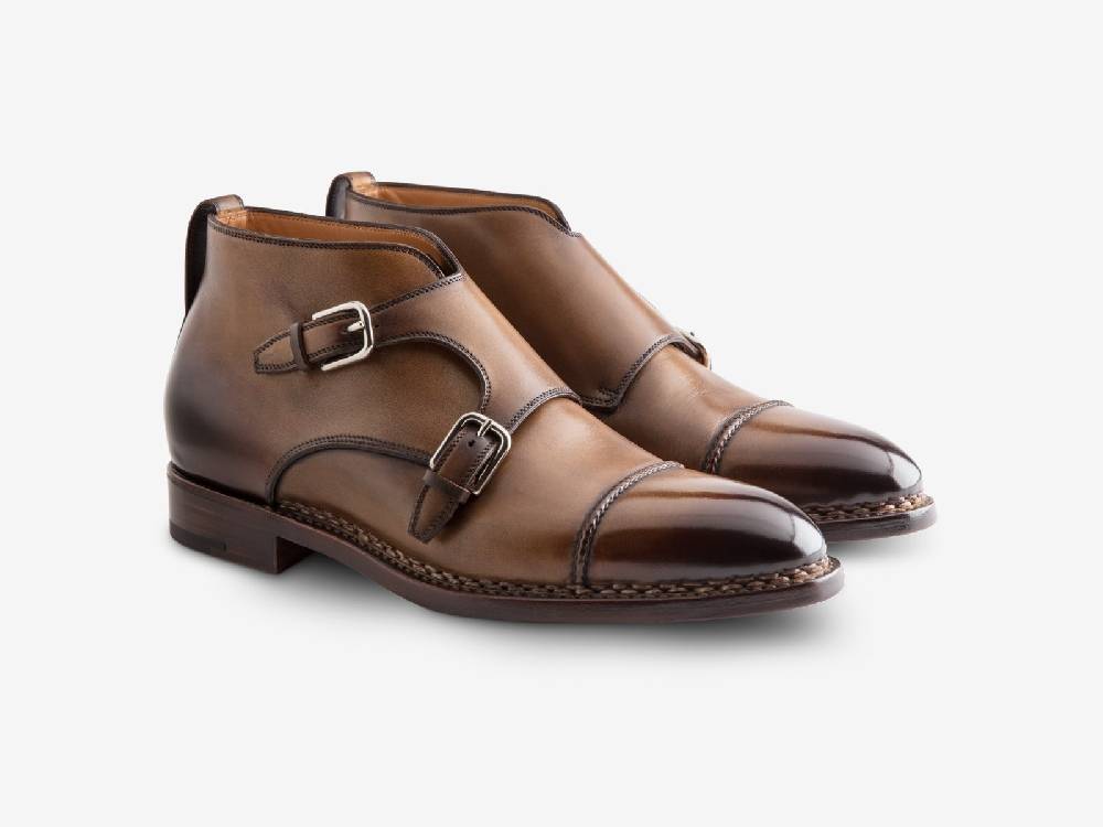 Paolo Sartori Art. 771 Boots Monkstrap in Antiqued Autunno Leather Promozione