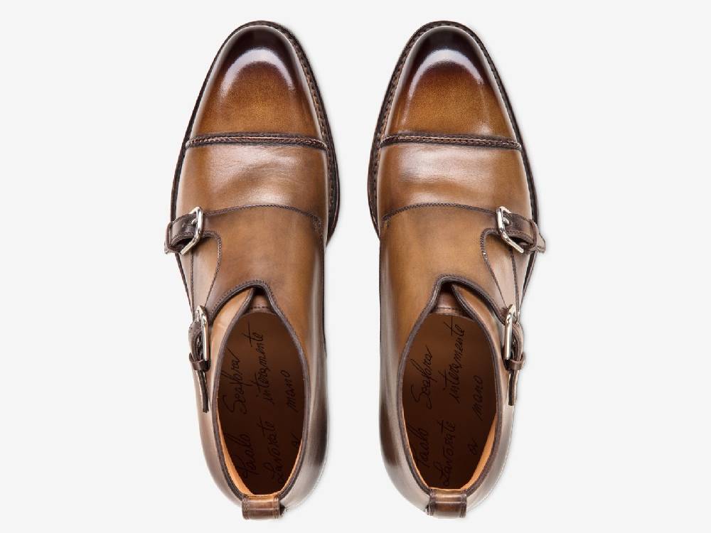 Paolo Sartori Art. 771 Boots Monkstrap in Antiqued Autunno Leather Promozione