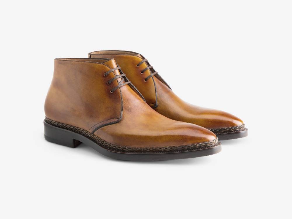 Paolo Sartori Art.St54 Desert Boot in Pelle Anticata Ravello Pezzi Unici
